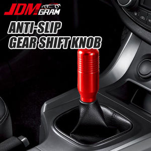 JDMGRAM Aluminum Universal Car Gear Knob 8.5cm Automatic Manual Auto Shifter Knob Handle JDM Anti-Slip Tombol Gear Shift Lever Automobile Accessories
