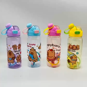 Bình Đựng Nước Học Sinh 850ml CAPYBARA 2 Chế Độ Uống Nước Quai Xách Tiện Lợi Nhựa Thực Phẩm PP