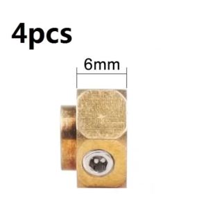 4 Cái Bộ Chuyển Đổi Mở Rộng Trục Bánh Xe Lục Giác Bằng Đồng Thau Cho Xe RC Crawler 1/10 Traxxas TRX-4 TRX4 - Nhiều Kích Cỡ 6/8/10/12mm Kim Loại Nặng Hơn