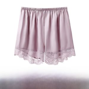 MiiOW | MiiOW Womens Safety Shorts Ice Silk Cool Sensation Lace Trim Home Short Pants Sleepwear Prevent Exposure Summer New Arrival