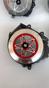 Tutup Cover Kipas Mesin Carbon WTP Set Spiner Bintang Alumunium PNP Honda Beat Scoopy Spacy Karbu