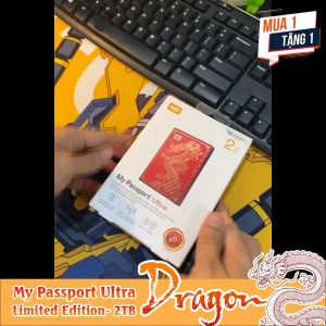 Ổ cứng di động 2TB WD My Passport Ultra Limited Edition Dragon USB 3.2 Type-C