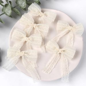 6pcs Elegant Lace Bow Hair Clips for Girls Fairy Bow Hair Clip for Spring and Summer Kids Headwear Girl Hair Accessoires