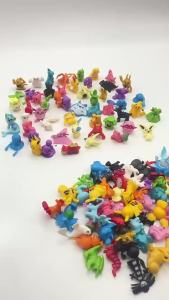 Bandai | 144pcs Pokemon Pikachu Action Figure Toys Mini Figures Model Toy Pikachu Anime Doll Birthday Christmas Gifts Figurines Twisted