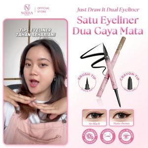 Noera Paket Fresh Look | Just Draw It Eyeliner + Compact Powder