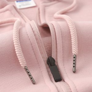 White and Younger! Lotus Pink Polar Fleece Hooded Zipper Sweatshirt Female Heavy Weight Light Pink Cardigan Outwear Male Autumn