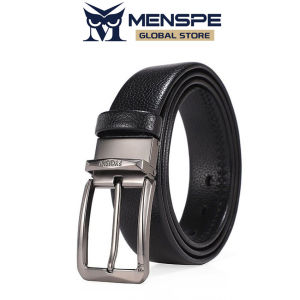 MENSPE Men Fashion Belts Second-layer Cowhide Leather Belt Trendy Utility Waist Belts Needle Buckle 120cm Adjustable Length Dress Belts for Men Vintage Jeans Belt for Men
