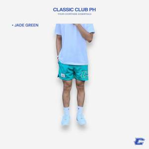 Version 2 - Minimalist  Mesh Shorts For Men by Classic Club PH. DTF Printed Basketball Above The Knee Semistep