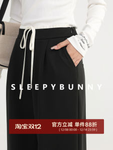 Black High Waist Tie Dye Casual Pants Womens Summer Versatile Small Size Commute Loose Straight Drop Sensation Floor-Length Wide Leg Pants