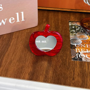 Strong Magnetic Absorption Phone Stand Red Apple Mirror Surface Airbag Support Back Adhesive Suitable for MagSafe Accessories