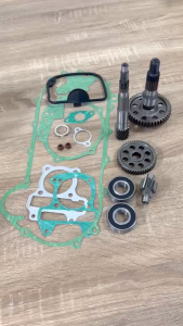 ชุดเฟืองท้าย +ลูกปืน +ปะเก็นเครื่อง SCOOPY-I ZOOMER-X ปี2013-2019 แกนเพลาขับ เฟืองเพลาขับหลัง แกนเฟืองขับครัช ลูกปืน2ตลับ ปะเก็นเฟืองท้าย