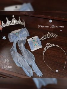 AnnieGirl Princess Crown Hair Clip Baby Girl Summer Fashion Beautiful Butterfly Knot Headwear Elegant Sash Children Accessories