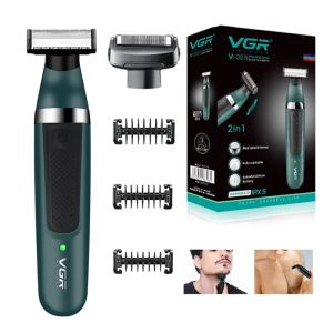 VGR Rechargeable Men Electric Face Hair Trimmer Beard Shaver Body Trimmer Mens Shaving Machine Hair Trimmer Face Care