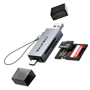 Cabletimes | CABLETIME USB 3.0 Card Reader 2-in-1 USB C & Micro SD Reader High-Speed 104MB/s Compatible with Android iPad MacBook Pro