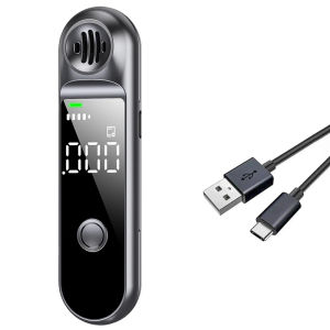W&O | 2025 Upgraded High-Precision Breathalyzer LCD Display Alarm Sound Three-Color Display Multi-Unit Standards