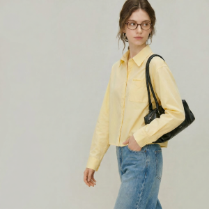 INMAN | Embroidered Loose Long Sleeve Cotton Shirt