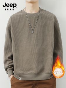 JEEP SPIRIT | Áo Hoodie Lót Nỉ Dày Cho Nam Mùa Thu Đông Kiểu Dáng Rộng