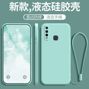 Vivo Z5X Silicone Phone Case Full Cover Anti-Fall with Lanyard Womens Model Male Model Durable Protective Shell for Digital Accessories
