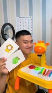 MAINAN ANAK PROJECTOR PAINTING PAINTING LEARNING MEJA MENGGAMBAR Meja Belajar Gambar Kreatif Anak