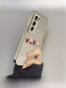 Guanglu | Mirror Makeup Reflective Polka Dot Cookie Pattern Galaxy Case