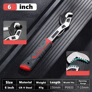 Cờ Lê Đa Năng Tự Khóa 6 Inch Có Thể Điều Chỉnh Dùng Được Cho Nhiều Mục Đích Sửa Chữa Nhà Tắm Thợ Ống Nước Sửa Xe Đạp