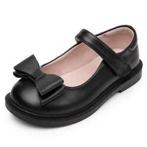 BIZOT Childrens Students Leather Shoes Princess Shoes Girls Bowknot School Ceremony Performance Kids Leather Shoes