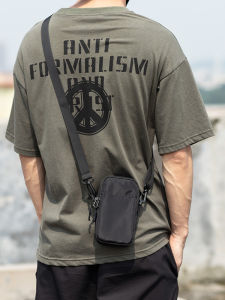 Mobile Phone Bag Mens Bag Small Shoulder Bag Mens Belt Bag Crossbody Trendy Brand Shoulder Bag Multi-Functional Mini Hanging Bag Lightweight Backpack