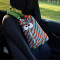 Cute Big Eyes Car Mounted Tissue Box Decorative Hanging Ornament Plush Material Car Interior Decoration Hanging Bag Tissue Holder. 