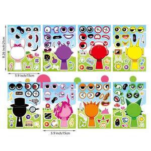Set 8in1 sticker Sprunki phase 1 và 5