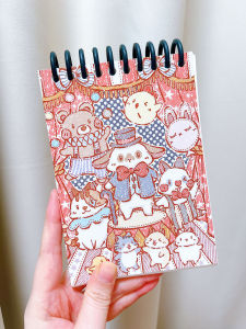 Bucci Family Crazy Circus Tab Book with Tape Storage Loose Leaf Notebook Pet Film Storage Cultural Goods Stationery Supplies
