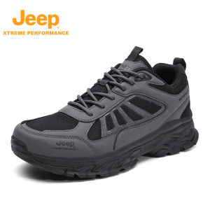 จี๊ป | รองเท้าเดินป่า Jeep สำหรับผู้ชาย ระบายอากาศได้ดี ทนทานต่อการลื่นไหล รองเท้าเดินป่าแบบสวมหัวสูง ทรงพื้นแบน รองเท้าลำลอง