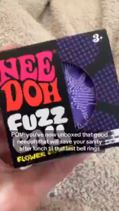 [SG Local Stock]NeeDoh Fuzz Ball Flower Power Super Soft Squishy Stress Ball Sensory Fidget Toy Anxiety Relief Gift