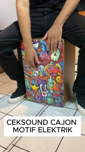 cajon akustik elektrik kahon motif kahon duduk premium drum box
