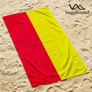 Red-Yellow Split Quick Drying Beach Towels Ultra Lightweight Fast-drying Super Absorbent It is a must-have item for summer