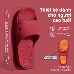 MONLEYTA | Dép đi trong nhà chống trượt chống rơi cho người cao tuổi Nhật Bản dùng trong phòng tắm cho nam và nữ mùa hè dép đi trong nhà PVC
