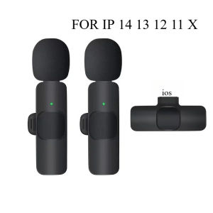 Wireless Lavalier Microphone for iPhone 17&16&15 Series and Android USB-C Lapel Mini Mics for Recording Vlog Facebook Live Mic