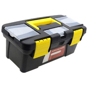 10 inch Double-Layer Tool Storage BoxHand Tool Case Portable Toolbox2 Layer Plastic Hand Tool Chest Storage Case.