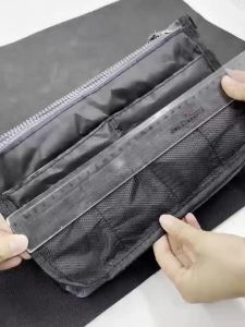 Multi Functional Large Capacity Makeup Bag Portable Double Zipper Toiletries Travel Storage Bag Mommy Bag Multi Pocket Cosmetic