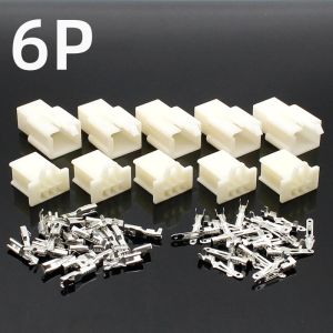 10set/lot 2.8mm 2/3/4/6/9 pin Automotive 2.8 Electrical wire Connector Male Female cable terminal plug Kits Motorcycle ebike car