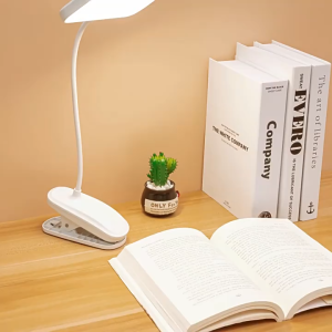 Multifunctional Eye Protection Desk Lamp 3 Brightness Modes USB Rechargeable Clip On Reading Lamp for Students Dormitory