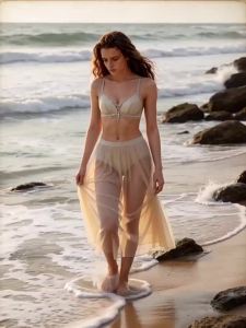 GAINREEL | Comfortable Wirefree Gathering Small Bust Lace Breathable Thin Bra