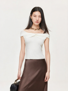Vero Moda | Áo Thun Nữ Dáng Trễ Vai Kết Hợp MESH