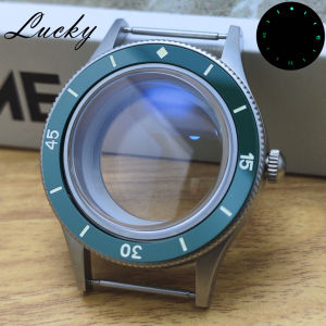 40mm Silver Black Rose High Quality Retro Series Diving Double Domed Coated Sapphire Glass Watch Case Fit NH34 NH35 NH36 4R35