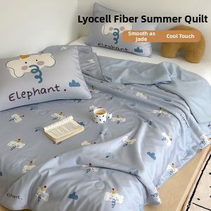 NAIYOUCHENG | Washable Lyocell Tencel Childrens Light Summer Quilt