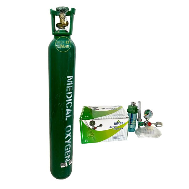 15lbs Medical Oxygen Tank with Medical Regulator full content Complete