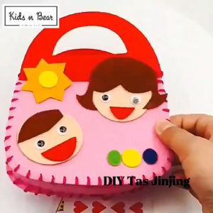 Mainan edukasi anak - Mainan diy -  Tas jinjing kecil - Prakarya Anak - Mainan Keterampilan Tas Motif Anak - 314-Diy Tas jinjing