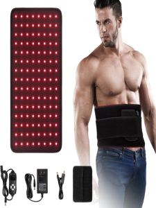 Infrared Light Therapy Mat LED Red Light Beauty Fitness Massager Heating Pad Lumbar Support Waist Vibration Belt Health Care