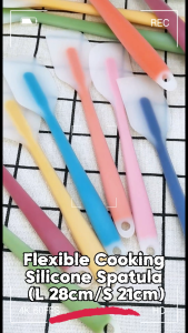 HWx Silicone Spatula for Cooking Food Grade Heat Resistant Seamless One Piece Design Size (L 28cm/S 21cm) Assorted Colour