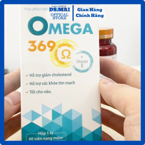 Viên Uống Omega 369 Bổ Sung DHA EPA Giúp Hỗ Trợ Phát Triển Não Bộ Giảm Mỡ Máu Giảm Nguy Cơ Tim Mạch