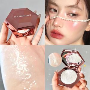 Diamond Highlighter Facial Bronzer Palette Platinum Shimmer Face Contour Powder Flash Body Base Illuminator - Water Light Makeup